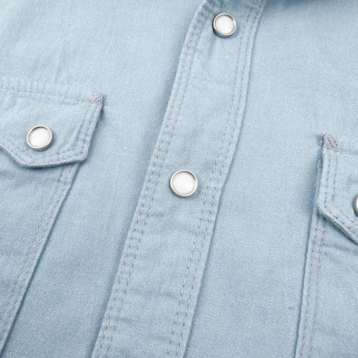 Freenote Cloth Modern Western Chambray - Clear Blue