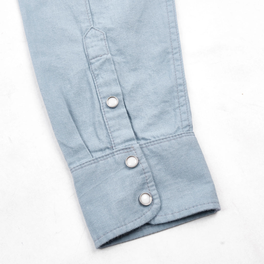 Freenote Cloth Modern Western Chambray - Clear Blue