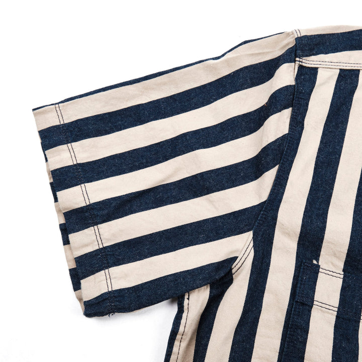 Freenote Cloth - Dayton Wide Indigo Stripe