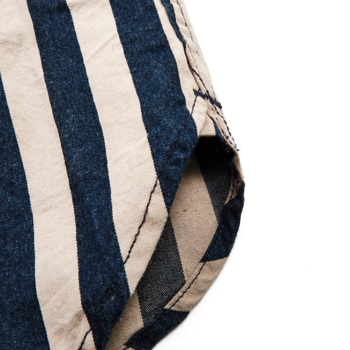 Freenote Cloth - Dayton Wide Indigo Stripe