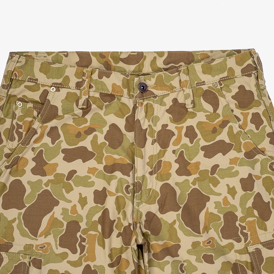 Iron Heart 10oz Sateen Camouflage Cargo Pants - Duck Hunter