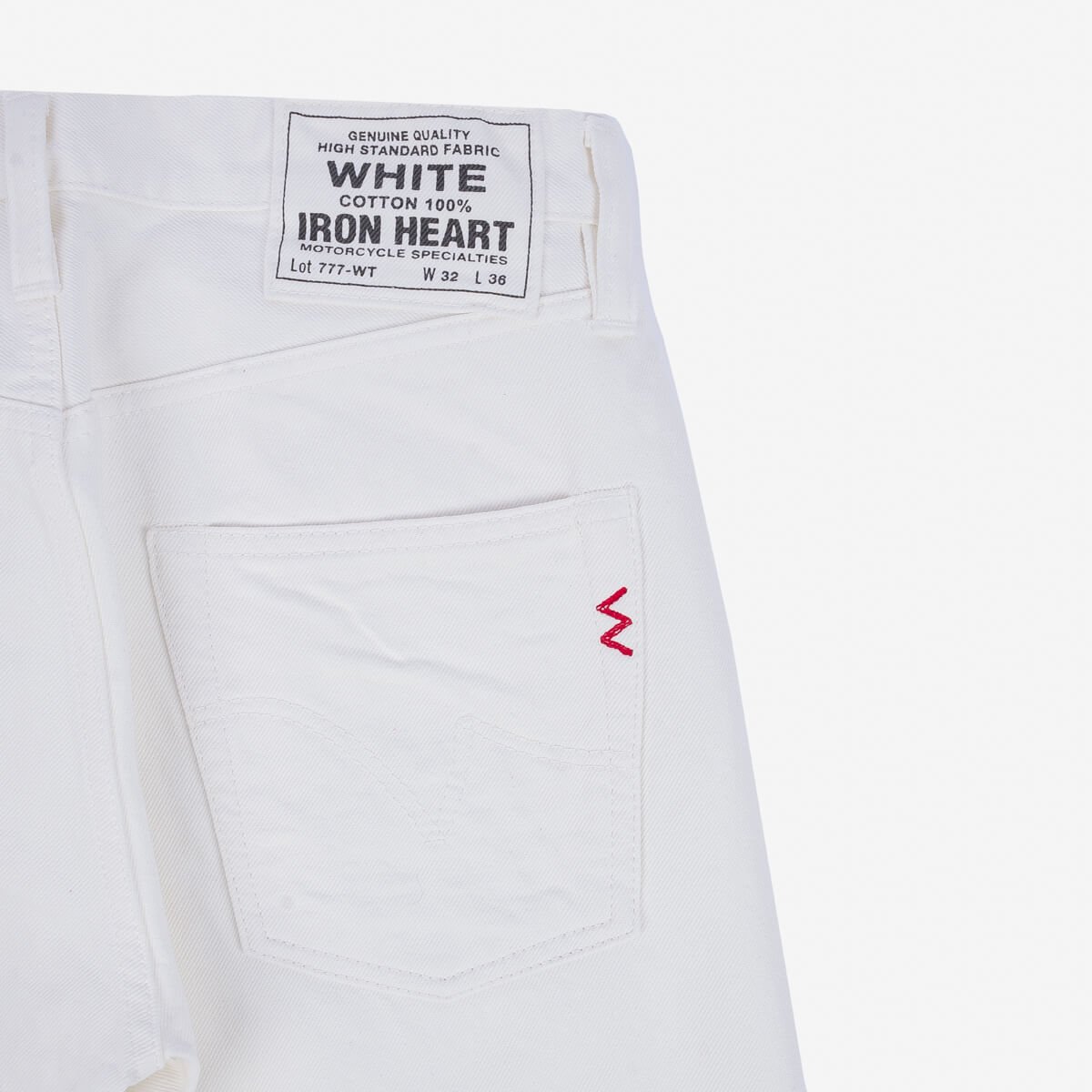 Iron Heart 13.5oz Denim Slim Tapered Cut Jeans - White – Berkeley