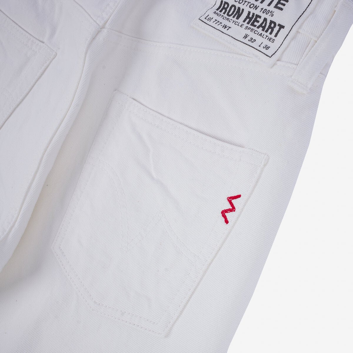 IRON HEART 21oz 赤耳 ホワイト デニムパンツ 32 Iron Heart IH-634-WT 13.5oz Denim Straight Cut Jeans - White