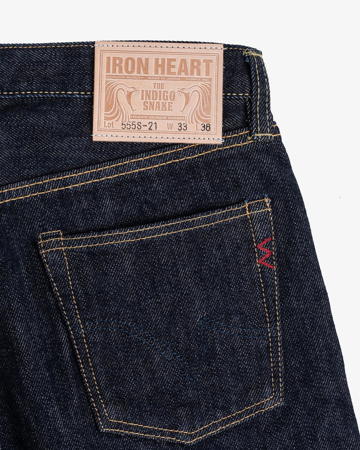 Iron Heart 21oz Selvedge Denim Slim Cut Jeans - Indigo