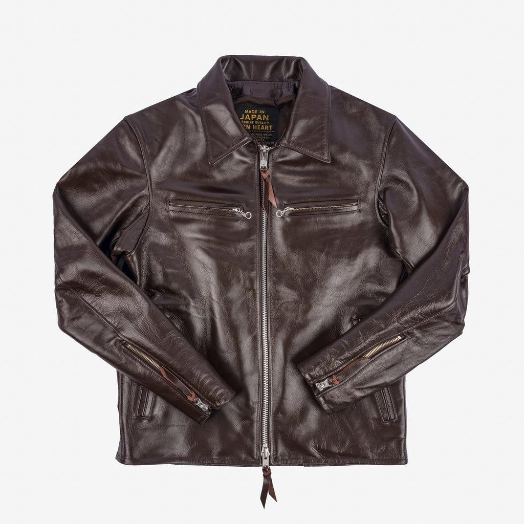 Iron Heart Japanese Horsehide Riders Jacket - Brown