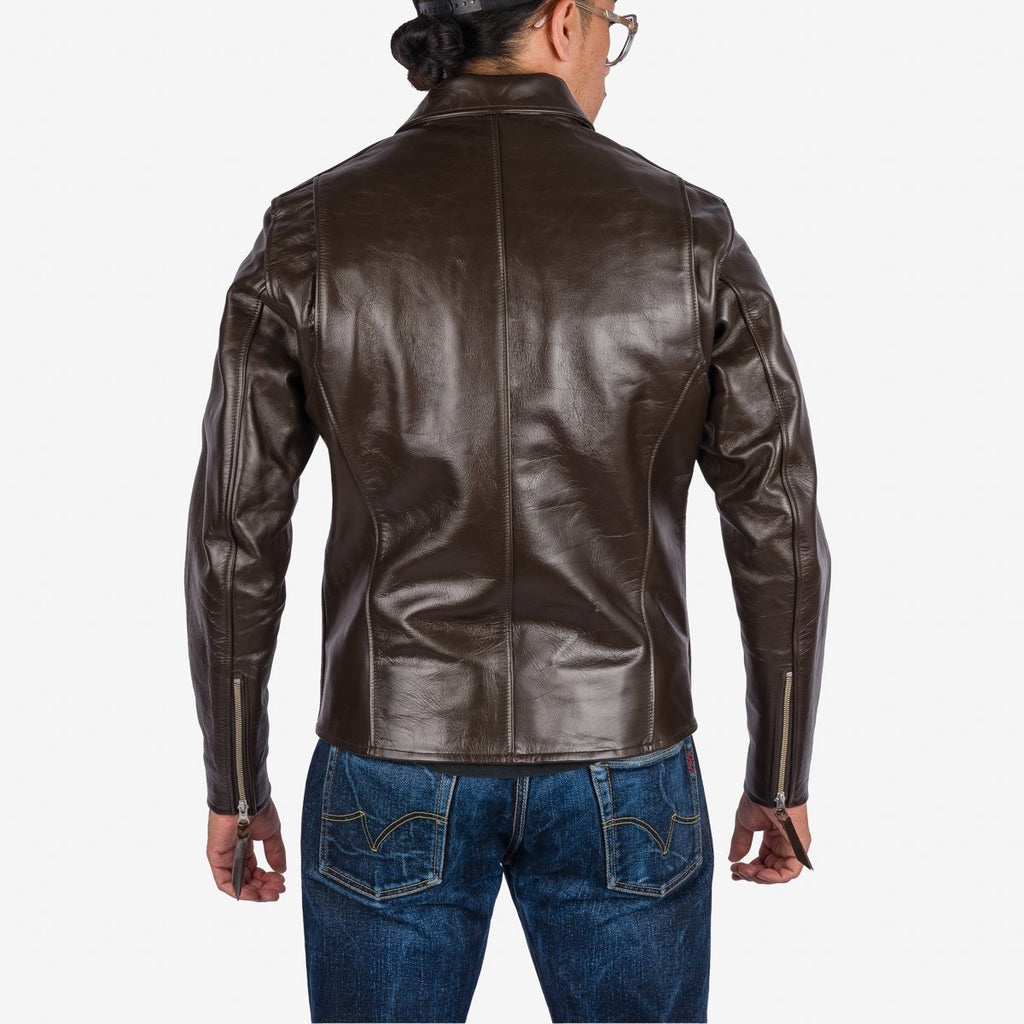 Iron Heart Japanese Horsehide Riders Jacket - Brown