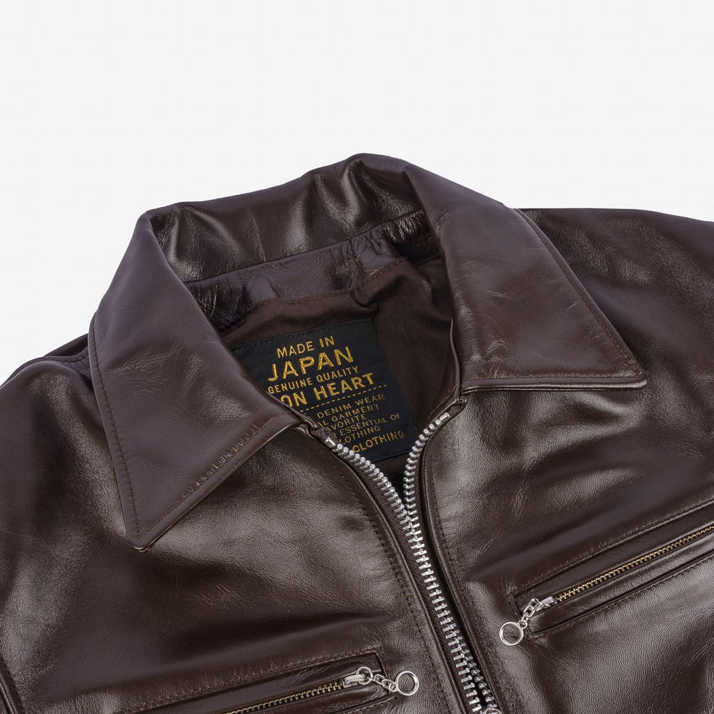 Iron Heart Japanese Horsehide Riders Jacket - Brown