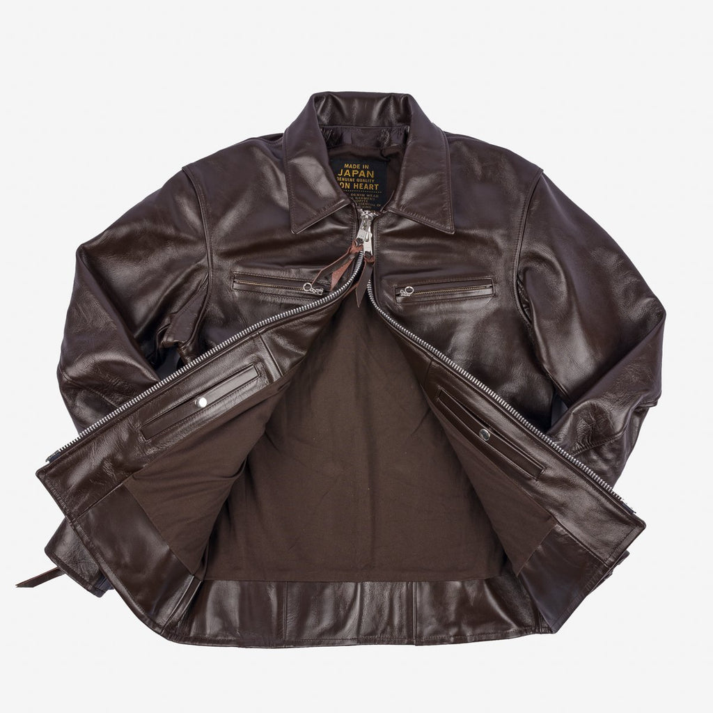 Iron Heart Japanese Horsehide Riders Jacket - Brown