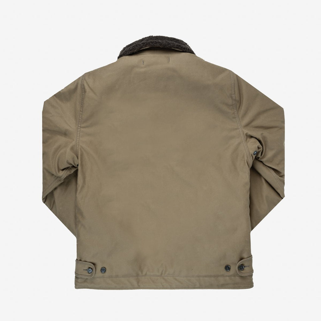 Iron Heart Oiled Whipcord N1 Deck Jacket - Khaki