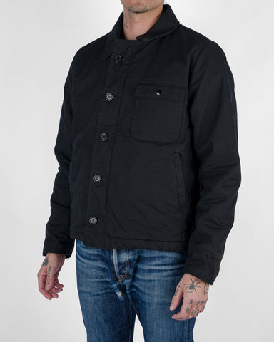 Iron Heart Military Serge A2 Deck Jacket - Black