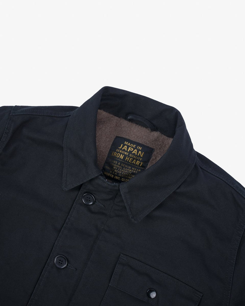 Iron Heart Military Serge A2 Deck Jacket - Black