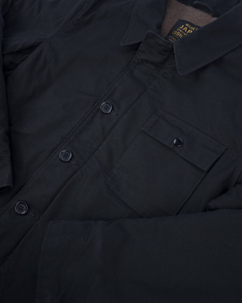 Iron Heart Military Serge A2 Deck Jacket - Black