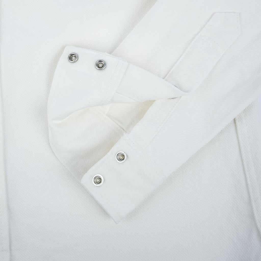 13.5oz Denim Western Shirt - White