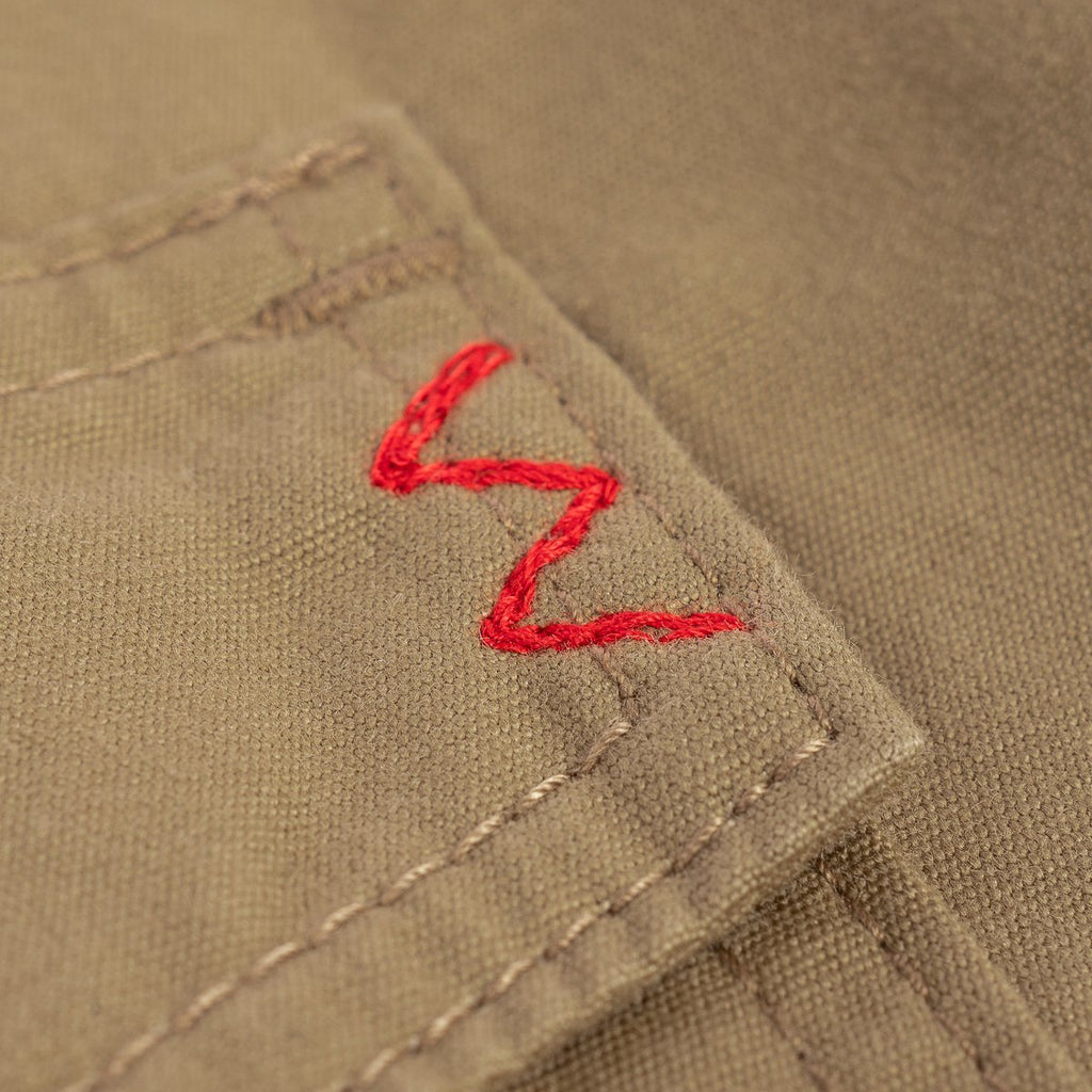 Iron Heat 7oz Fatigue Cloth Western Shirt - Khaki