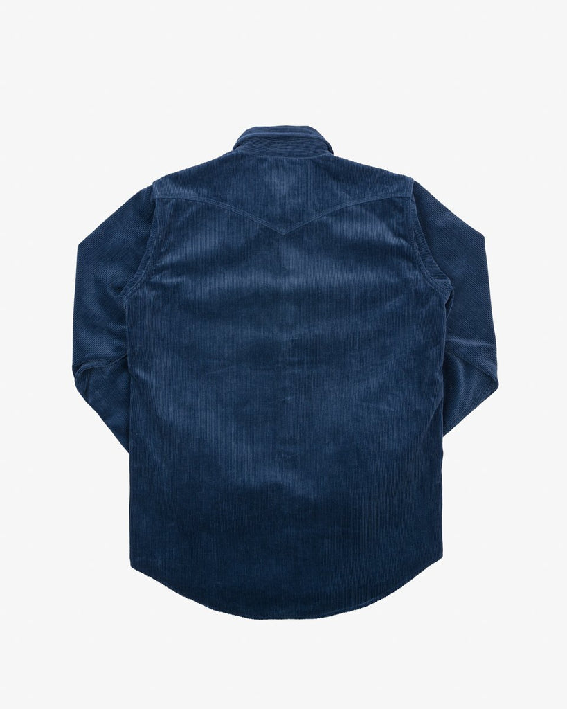 Iron Heart 11oz Corduroy Western Shirt - Navy