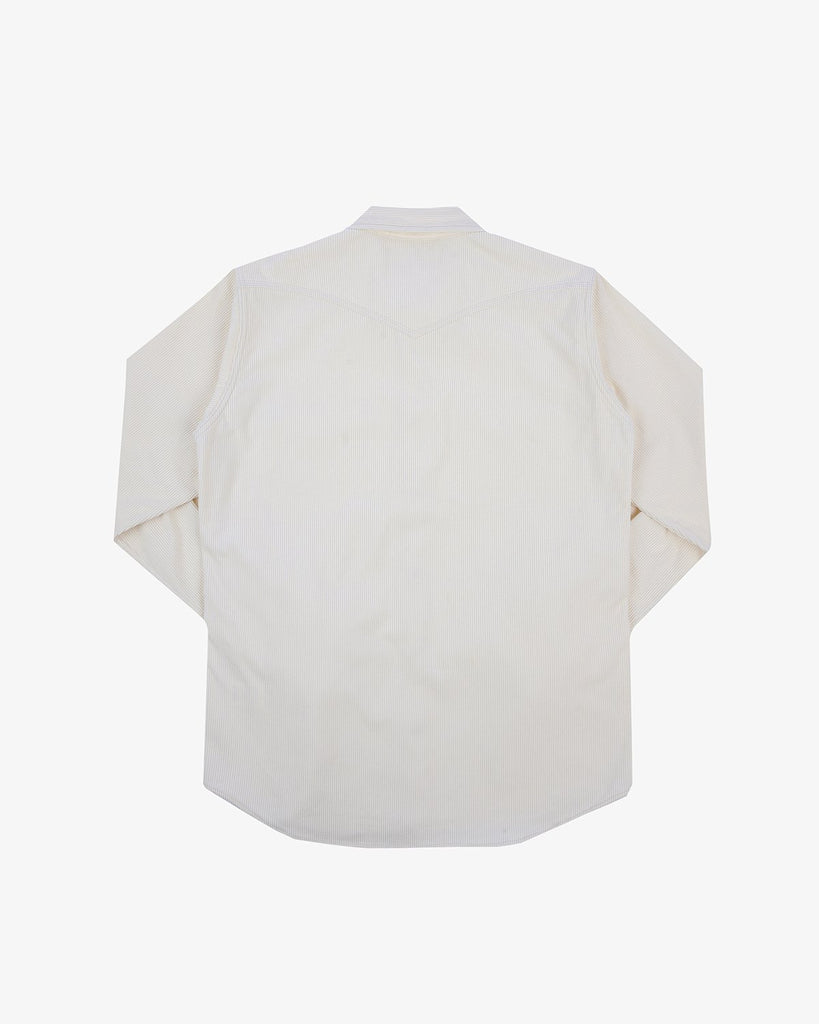 Iron Heart 11oz Corduroy Western Shirt - Off White