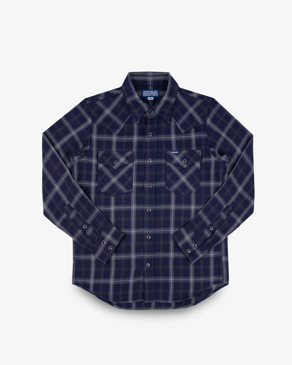 IRON HEART ストライプトレーナー Mサイズ IHSH-62】12oz ウォバッシュ ウエスタンシャツ