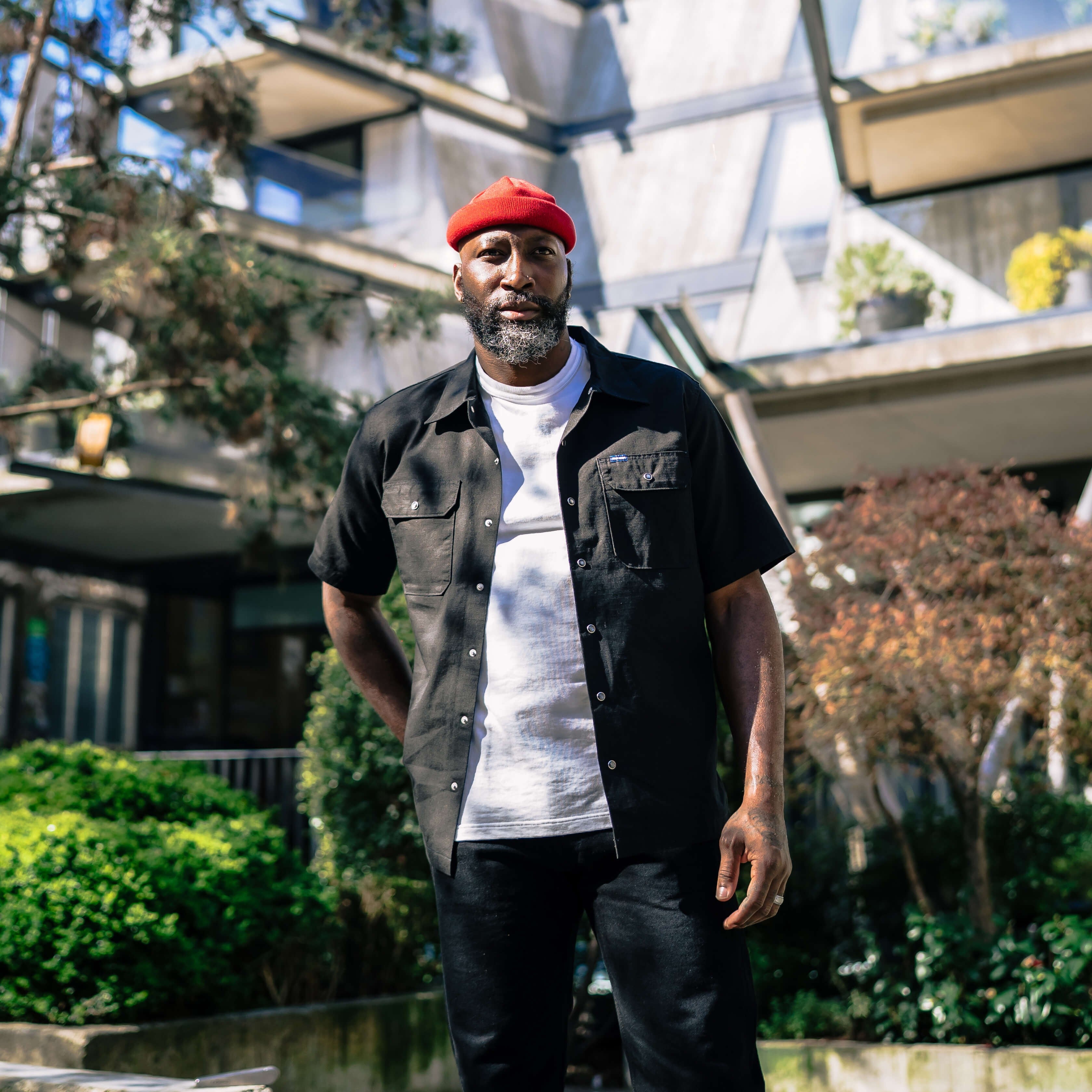 Iron Heart 8oz Ripstop Short Sleeved Mechanic Shirt - Black