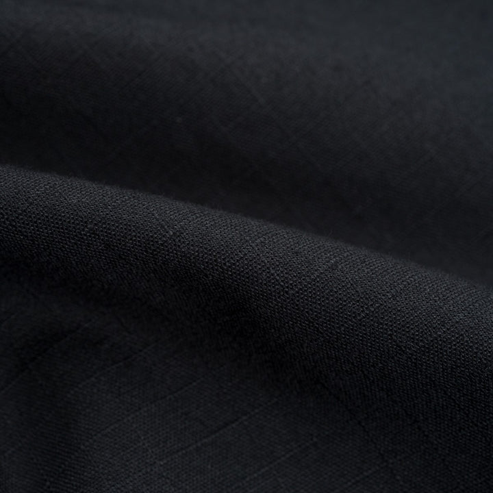 Iron Heart 8oz Ripstop Short Sleeved Mechanic Shirt - Black