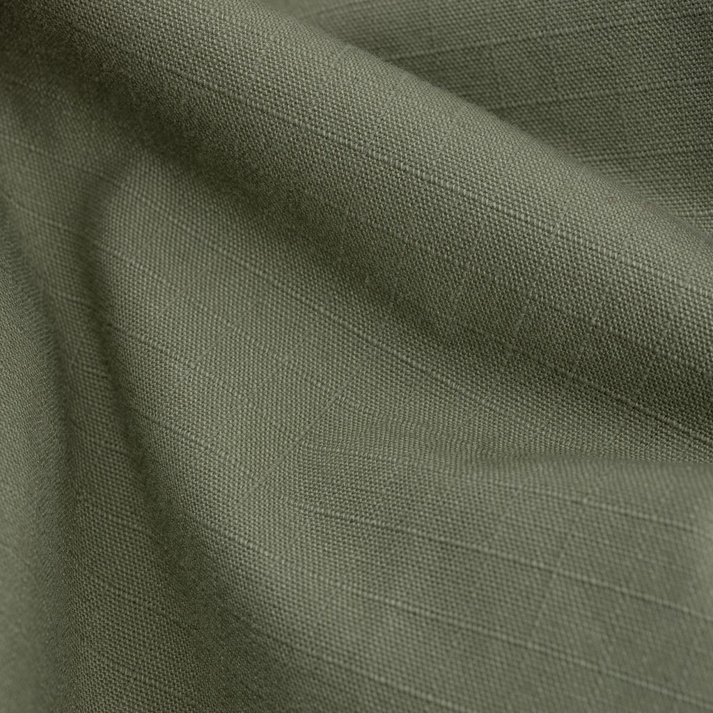 Iron Heart 8oz Ripstop Short Sleeved Mechanic Shirt - Military Green