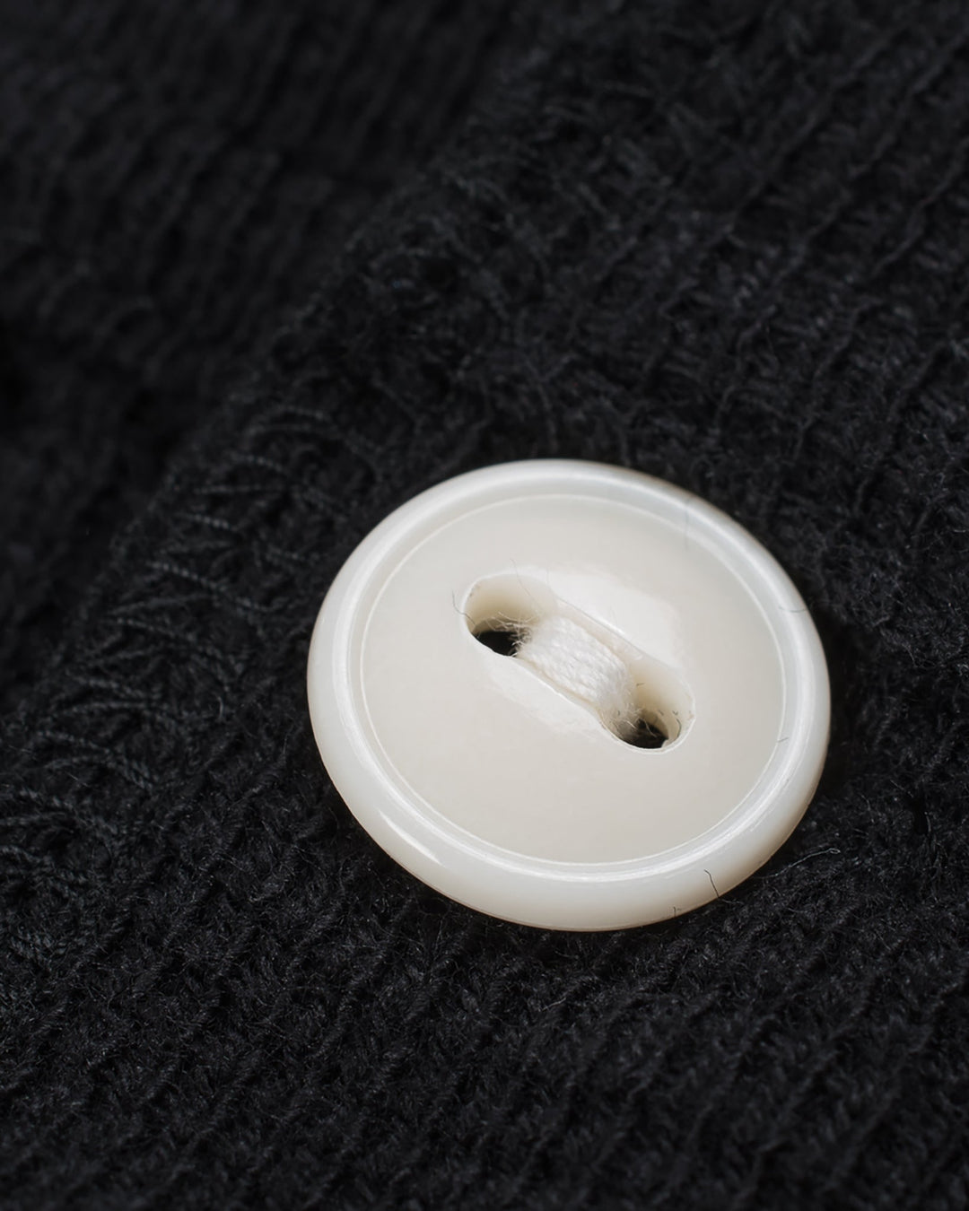 Iron Heart - Waffle Knit Long Sleeved Thermal Henley - Black