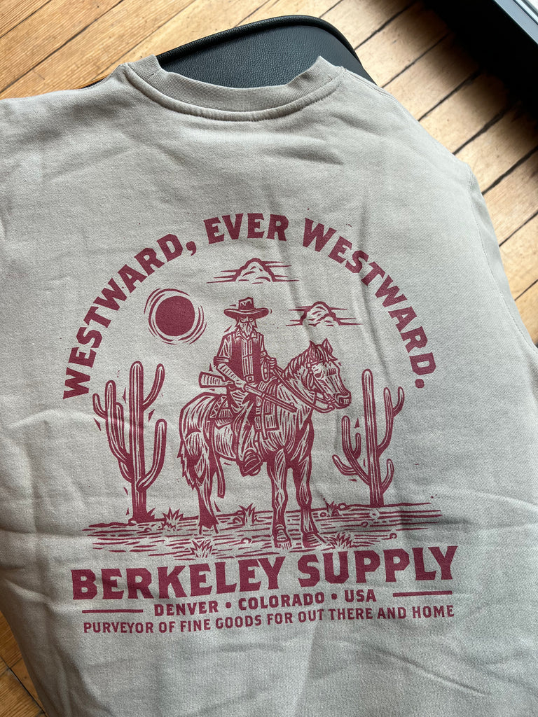 Berkeley Supply x John Fellows "Ever Westward" 12 Year Crew - Cement