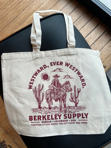 Berkeley Supply x John Fellows "Ever Westward" 12 Year Tote - Ivory