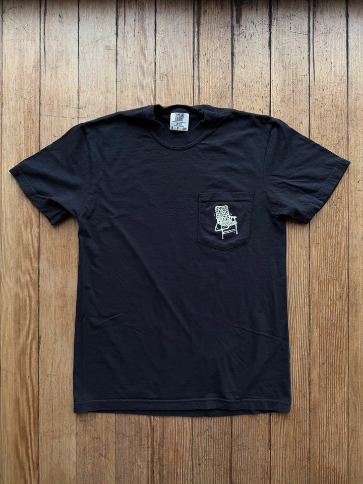 John Fellows x Berkeley Supply Drinkin' Shop Tee - Black with Cream