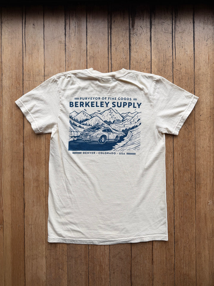 Berkeley Supply x John Fellows "Porsche Tee" - Natural