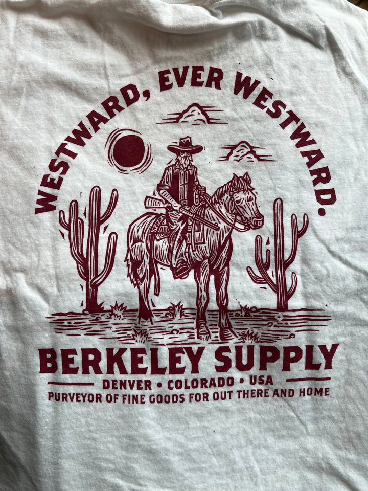 Berkeley Supply x John Fellows "Ever Westward" 12 Year Youth Tee - White