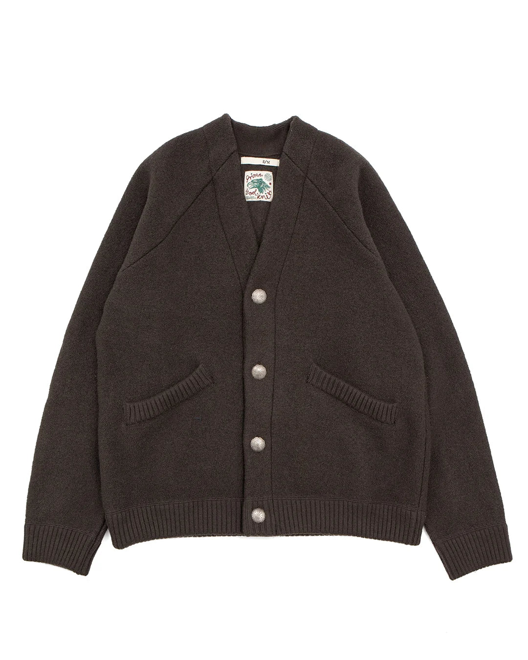Indigofera Roan Power Wool Cardigan - Dark Brown