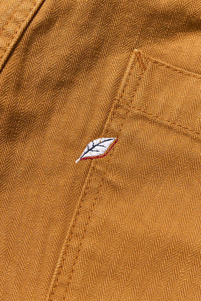Pure Blue Japan Woven Sulfur Dyed Herringbone Work Pants - Camel [LP-1179-CA]