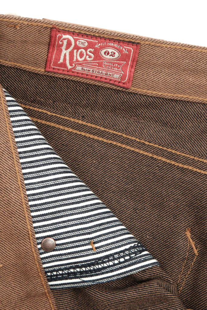 Freenote Cloth Rios 15 Ounce - Brown Denim