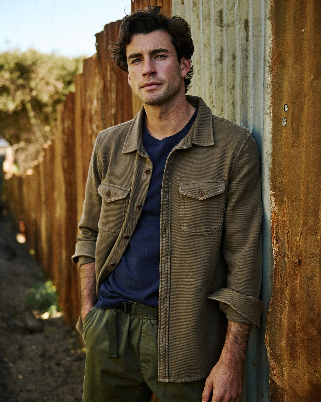 Outerknown Chroma Blanket Shirt - Kelp Bloom