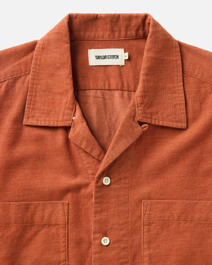 Taylor Stitch Conrad Shirt - Heather Chili Pincord