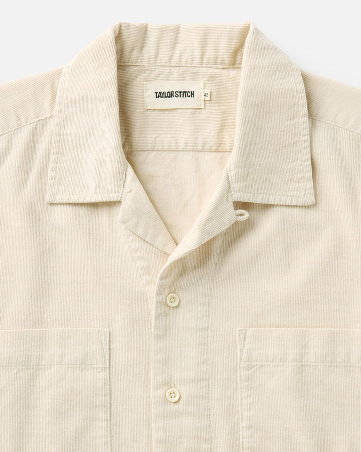 Taylor Stitch - The Conrad Shirt in Heather Oat Pincord