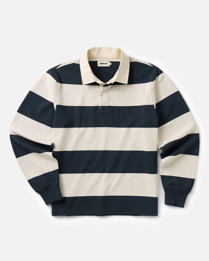 Taylor Stitch - The Rugby Shirt in Navy Stripe