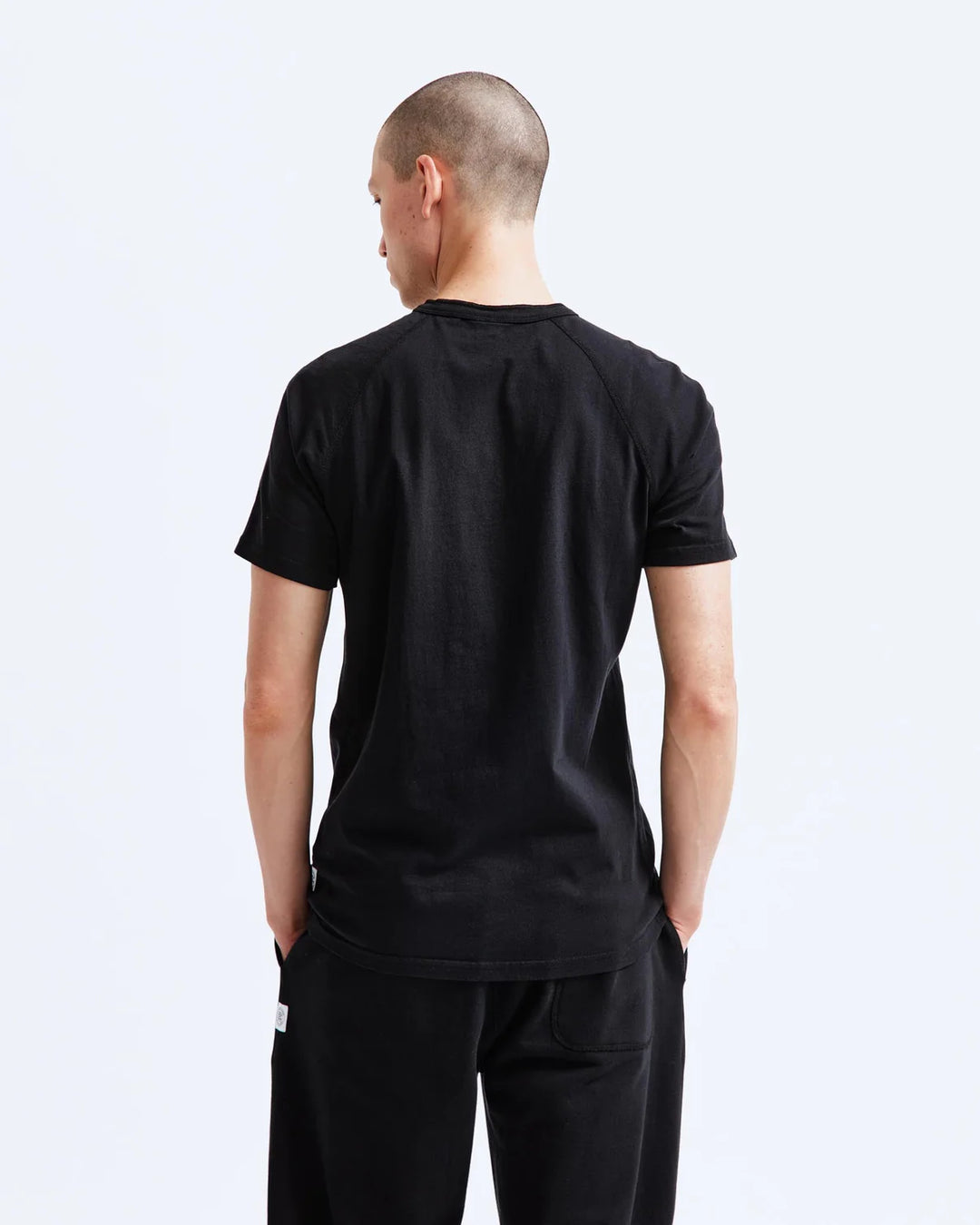 Reigning Champ Lightweight Jersey Henley - Black