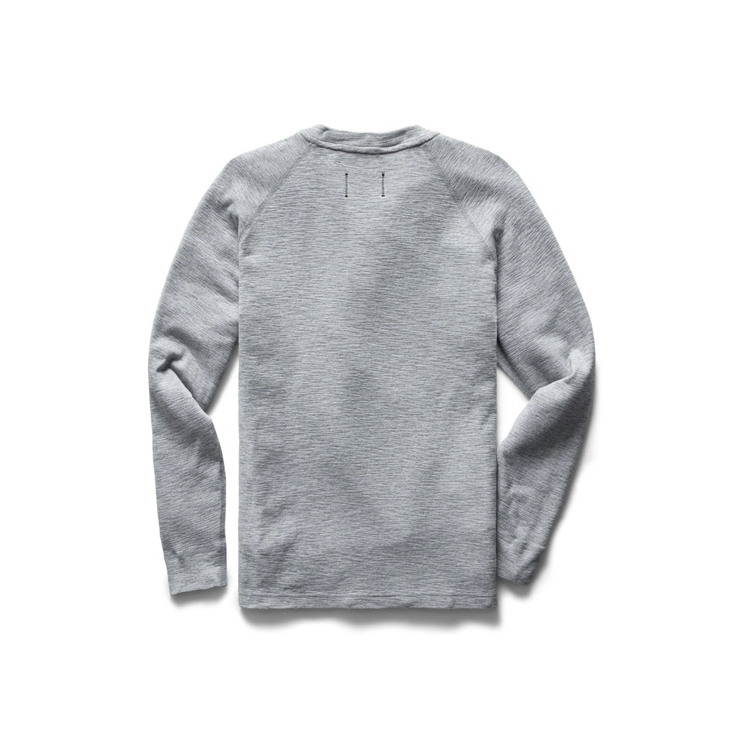 Reigning Champ 1 X 1 Slub Henley - Heather Grey