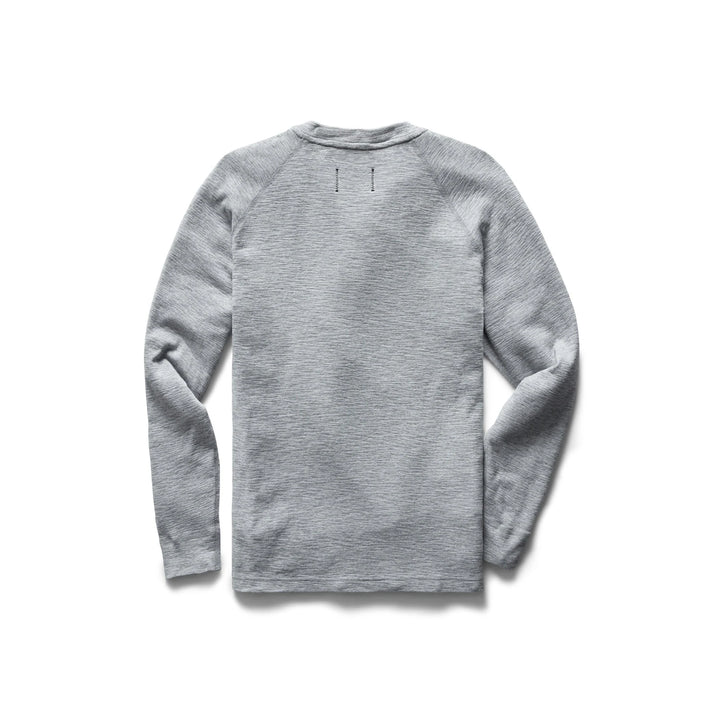 Reigning Champ 1 X 1 Slub Henley - Heather Grey