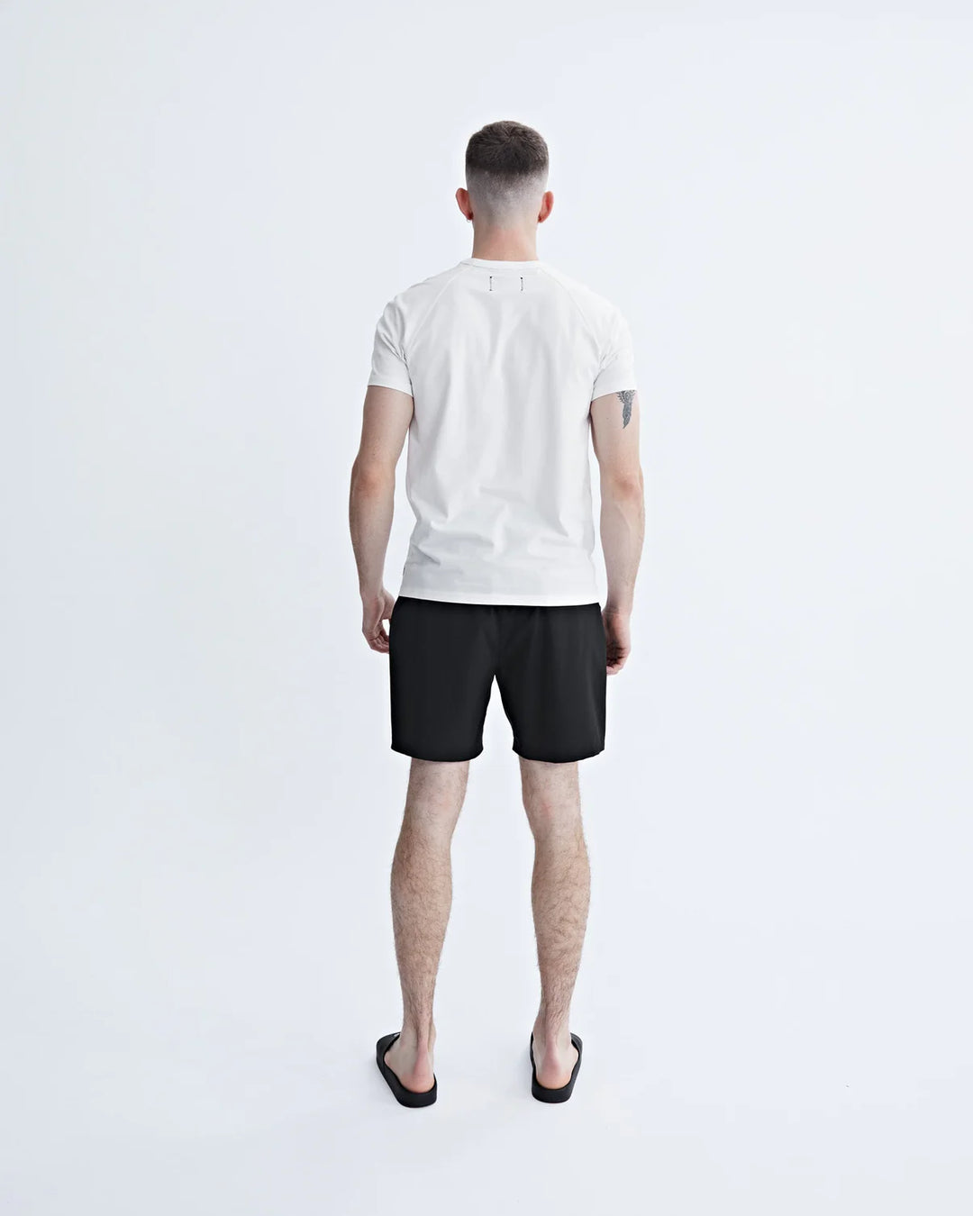 Reigning Champ High Gauge Swim short 6" - Black