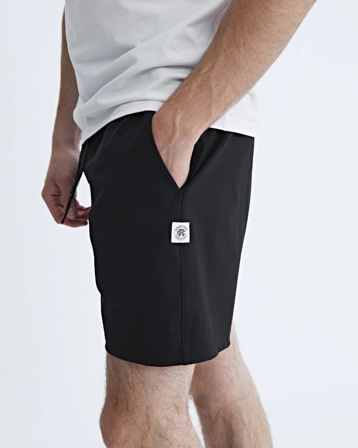 Reigning Champ High Gauge Swim short 6" - Black