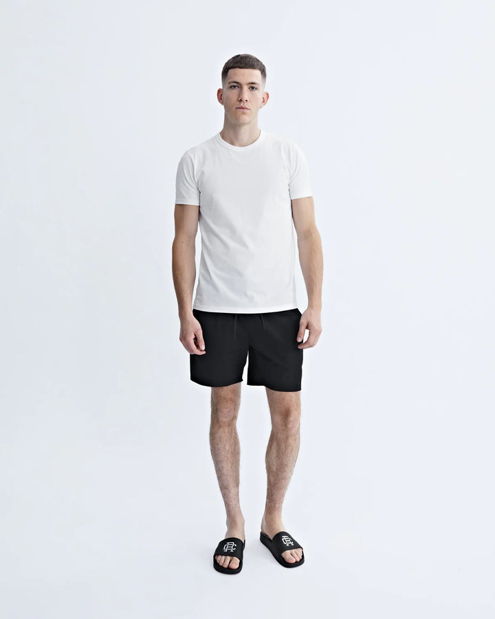 Reigning Champ High Gauge Swim short 6" - Black