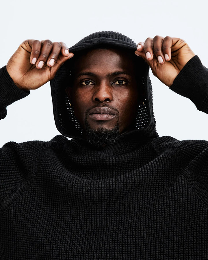Reigning Champ Supima Knit Anthem Hoodie - Black