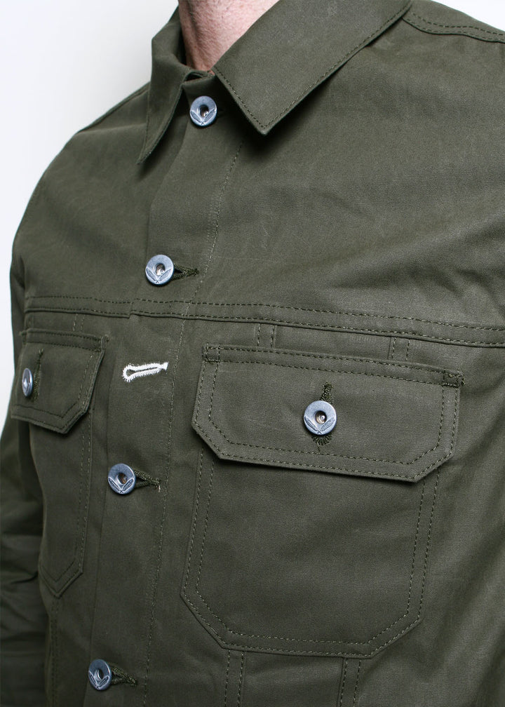 Rogue Territory Cruiser Jacket Dry Wax Canvas - Olive