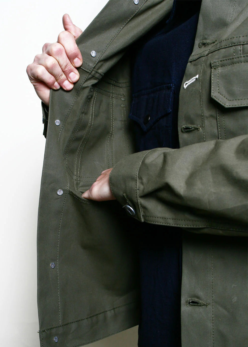 Rogue Territory Cruiser Jacket Dry Wax Canvas - Olive