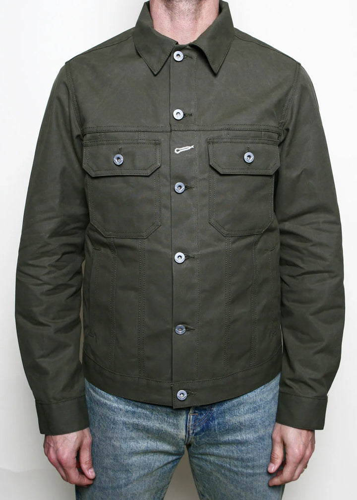Rogue Territory Cruiser Jacket Dry Wax Canvas - Olive