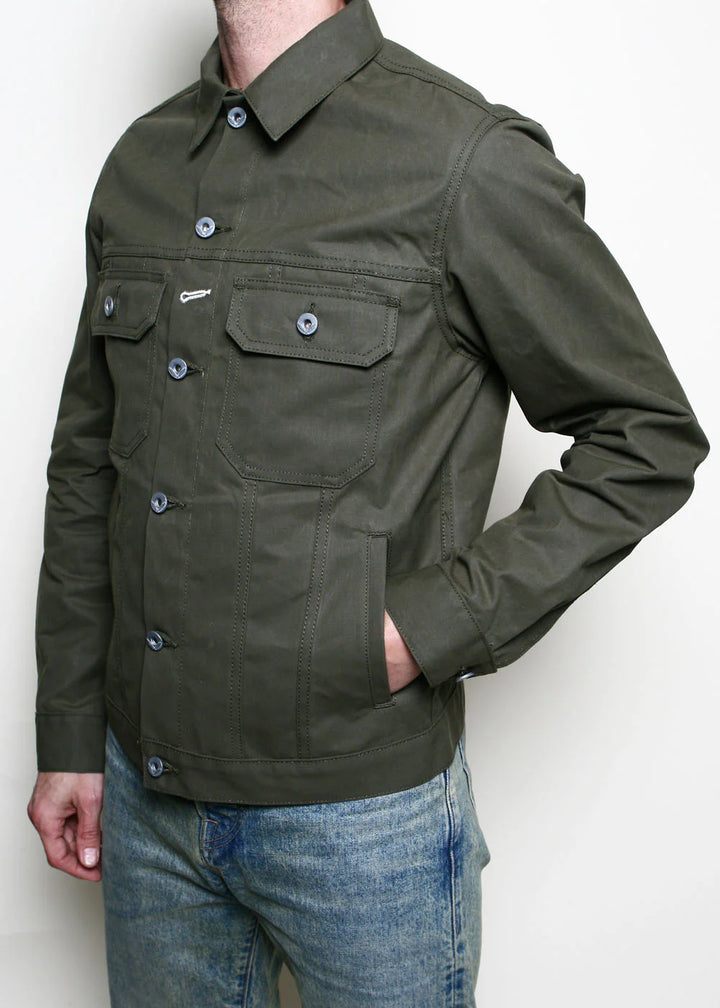 Rogue Territory Cruiser Jacket Dry Wax Canvas - Olive