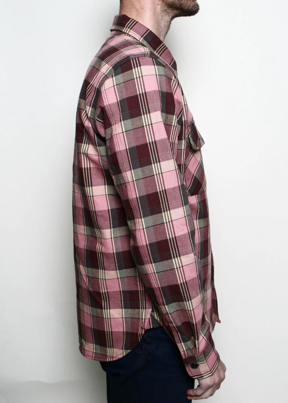 Rogue Territory - Field Shirt in Dusty Pink Plaid