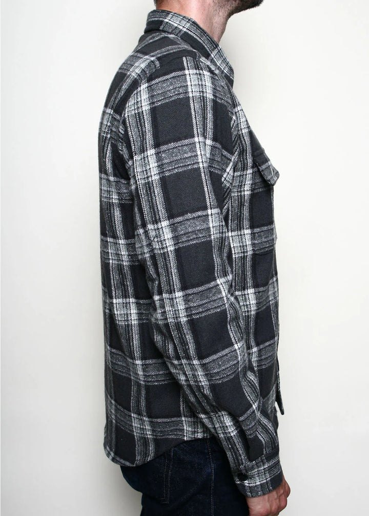 Rogue Territory Field Shirt - Grey Plaid Flannel